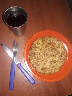 Una foto de Tortilla de fideos