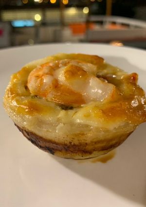 A picture of Stuffed Onions with Shrimp.