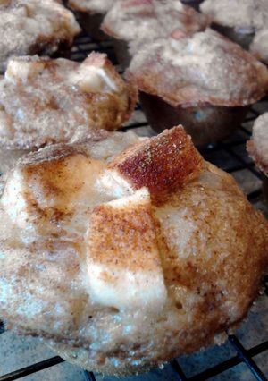 A picture of Mini Apple Banana Walnut Bread Muffins.
