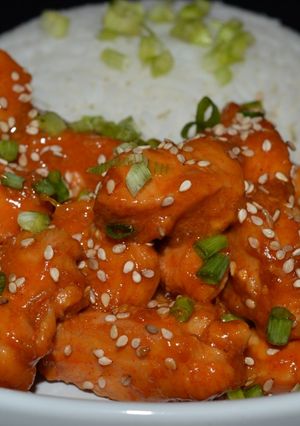 Une photo de Filets de poulet sauce coréenne