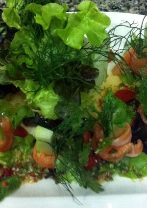 A picture of Spicy Salmon Salad.