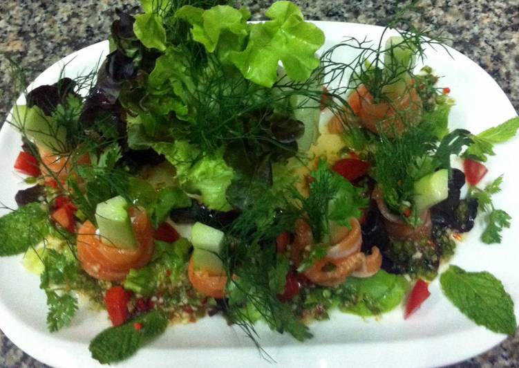 Recipe of Quick Spicy Salmon Salad
