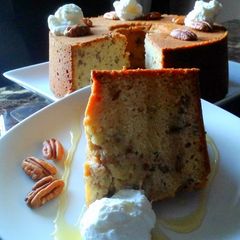 A picture of Honey Nut Pound Cake.