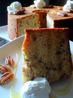 A picture of Honey Nut Pound Cake.