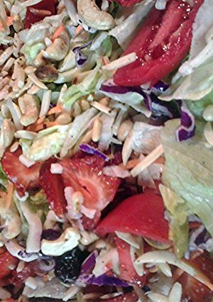 A picture of big ole salad.
