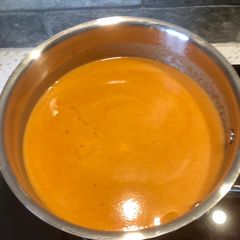 A picture of Homemade tomato soup.
