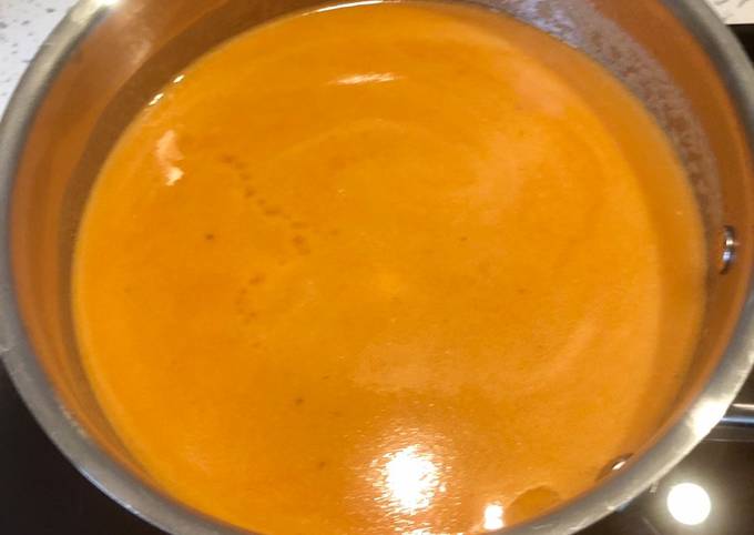 Homemade tomato soup