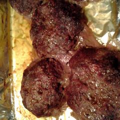 A picture of Baked hamburgers.