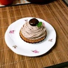 A picture of Mont Blanc - Made with Chestnuts Cooked In Their Skins.