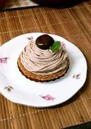 A picture of Mont Blanc - Made with Chestnuts Cooked In Their Skins.
