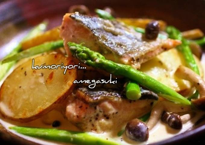 How to Make Award-winning Autumn Salmon and Potatoes with Cream Sauce