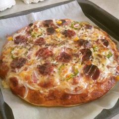A picture of Easy Pizza Crust, No Need To Knead.