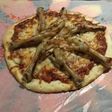 Pizza con patitas de pollo