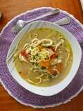 Shrimp Soup with Homemade Noodles