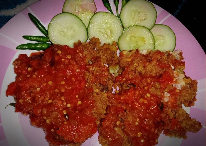 Resep Ayam Geprek Cabai Setan Oleh Nia Bella Cookpad