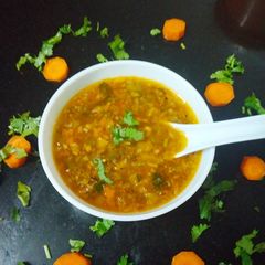 A picture of Veg Manchow soup.