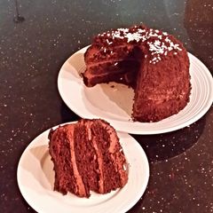 A picture of Chocolate Crunch Layer Cake.