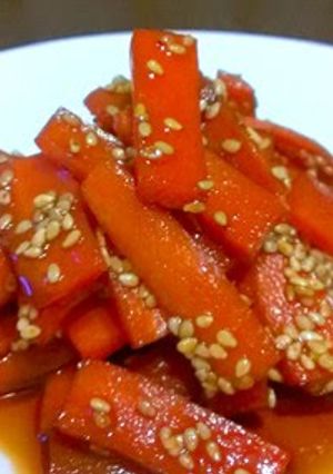 A picture of Pack in your Bento ☆ Stir Fried and Simmered Carrots.