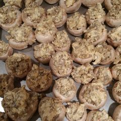 A picture of Sausage Stuff Mushrooms.