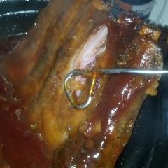 A picture of Pork Crock Pot Ribs.