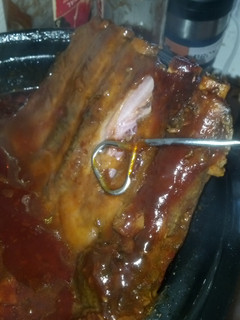 A picture of Pork Crock Pot Ribs.