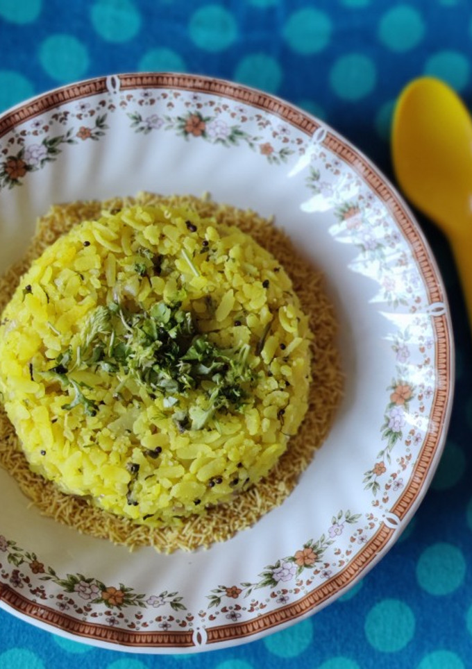 A picture of Kanda Poha.