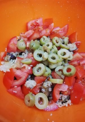Una foto de Ensalada tibia de mijo