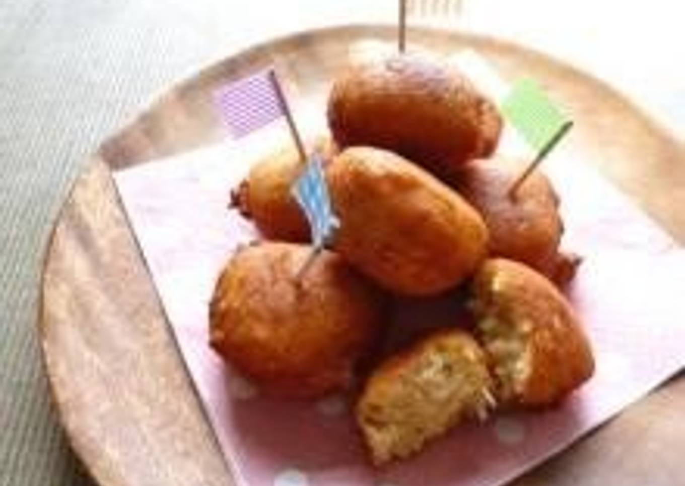 Banana and Coconut Rice Flour Donut Holes