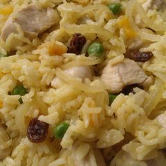 A picture of Vickys Chicken & Apricot Pilaf, GF DF EF SF NF.