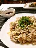 Easy Mushroom and Pork Shabu with Mayo-Ponzu