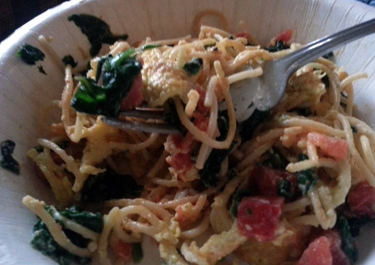 Recipe of Ultimate pasta & eggs together? for breakfast? absolutely!