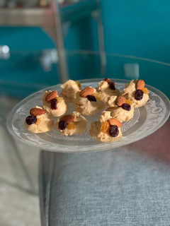 Una foto de Cremitas de leche con frutos secos