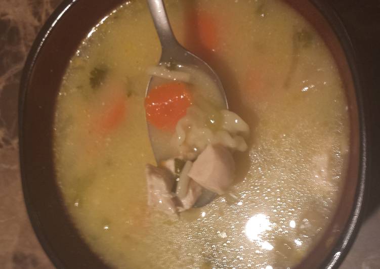 Recipe of Homemade My grandma&#39;s chicken noodle soup