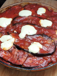 Una foto de Lasaña de berenjenas, espinaca y calabacín 😋