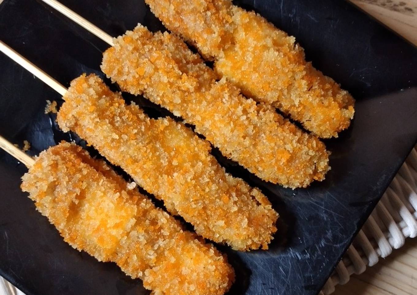 Corndog a.k.a Sate Sosis Keju Balut Tepung Goreng