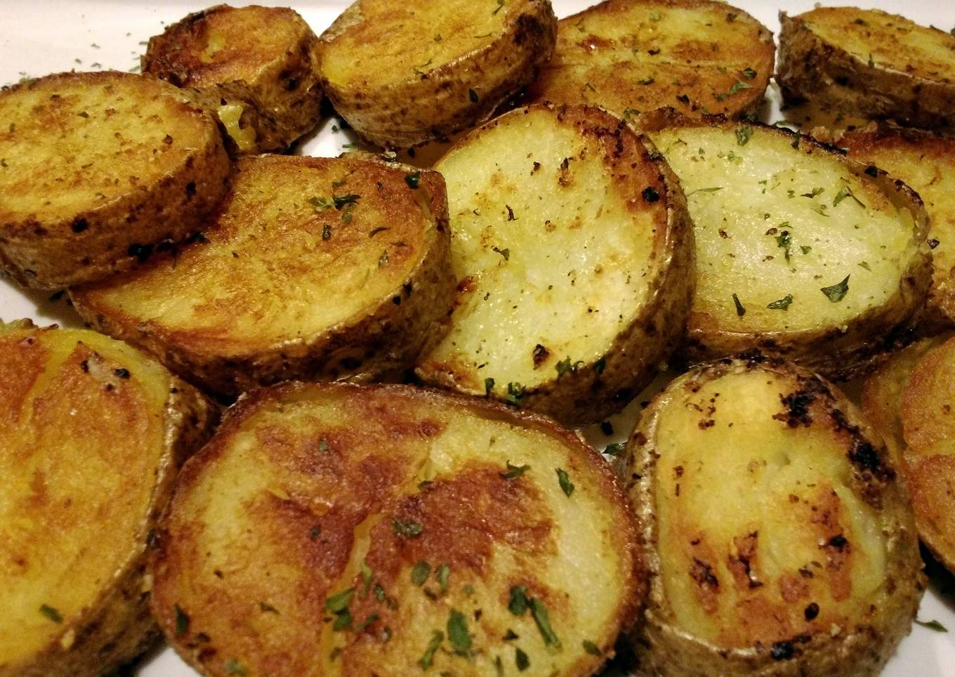 Crispy potato rounds