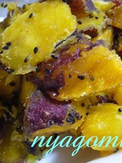 A picture of Sweet Potatoes Candied in the Rice Cooker.