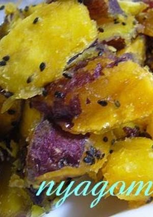 A picture of Sweet Potatoes Candied in the Rice Cooker.