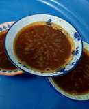 Budu masak (nasi kerabu hitam)