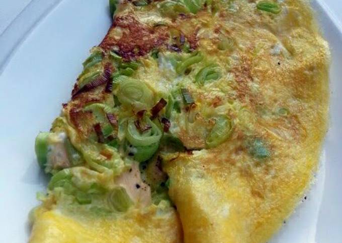 Leek Omelette