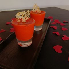 A picture of Red Velvet Panna Cotta.
