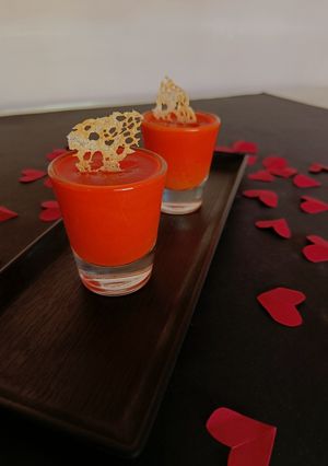 A picture of Red Velvet Panna Cotta.