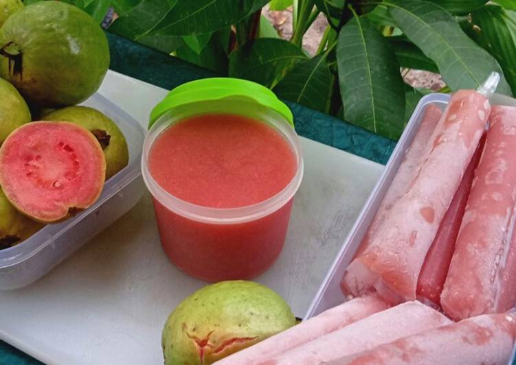 Es Jus Jambu Merah Biji (Jambu Guava)