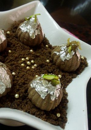 A picture of Coffee Modak Sandesh.