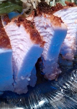 A picture of Garlic parm crusted chicken.