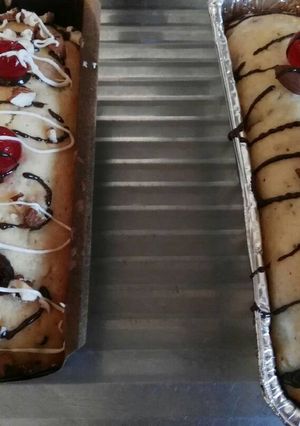 Una foto de Budin de almendras y Chispas de chocolate