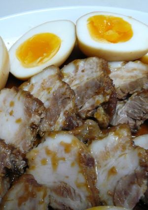 A picture of Melt in Your Mouth Char Siu in a Pressure Cooker.