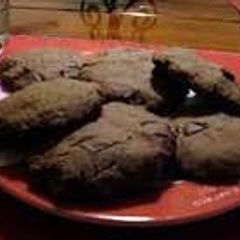 A picture of Extreme double chocolate cookies.
