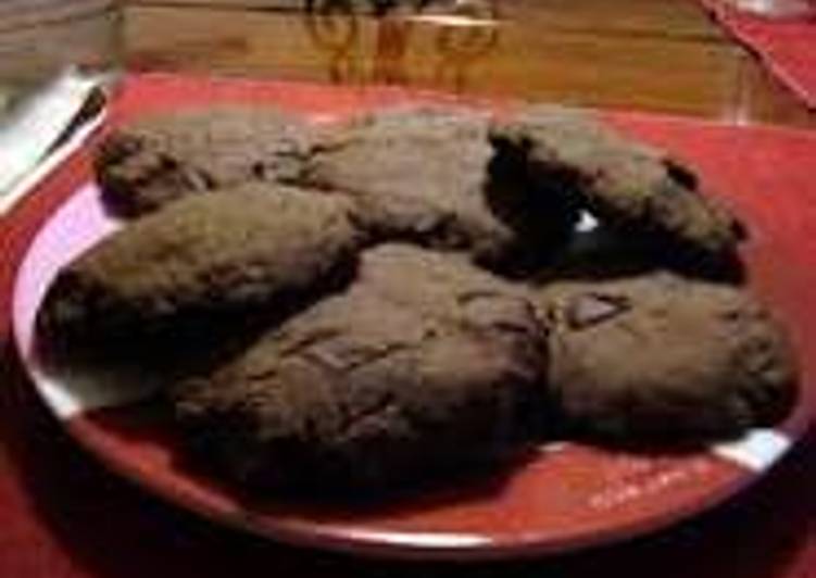 Recipe of Super Quick Homemade Extreme double chocolate cookies