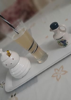 عکسی از دستور شربت عسل و آبلیمو